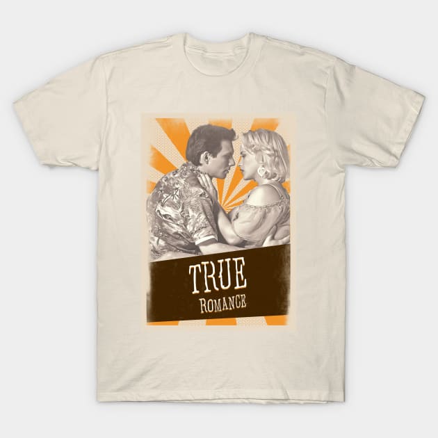 Vintage Aesthetic True Romance T-Shirt by SkulRose